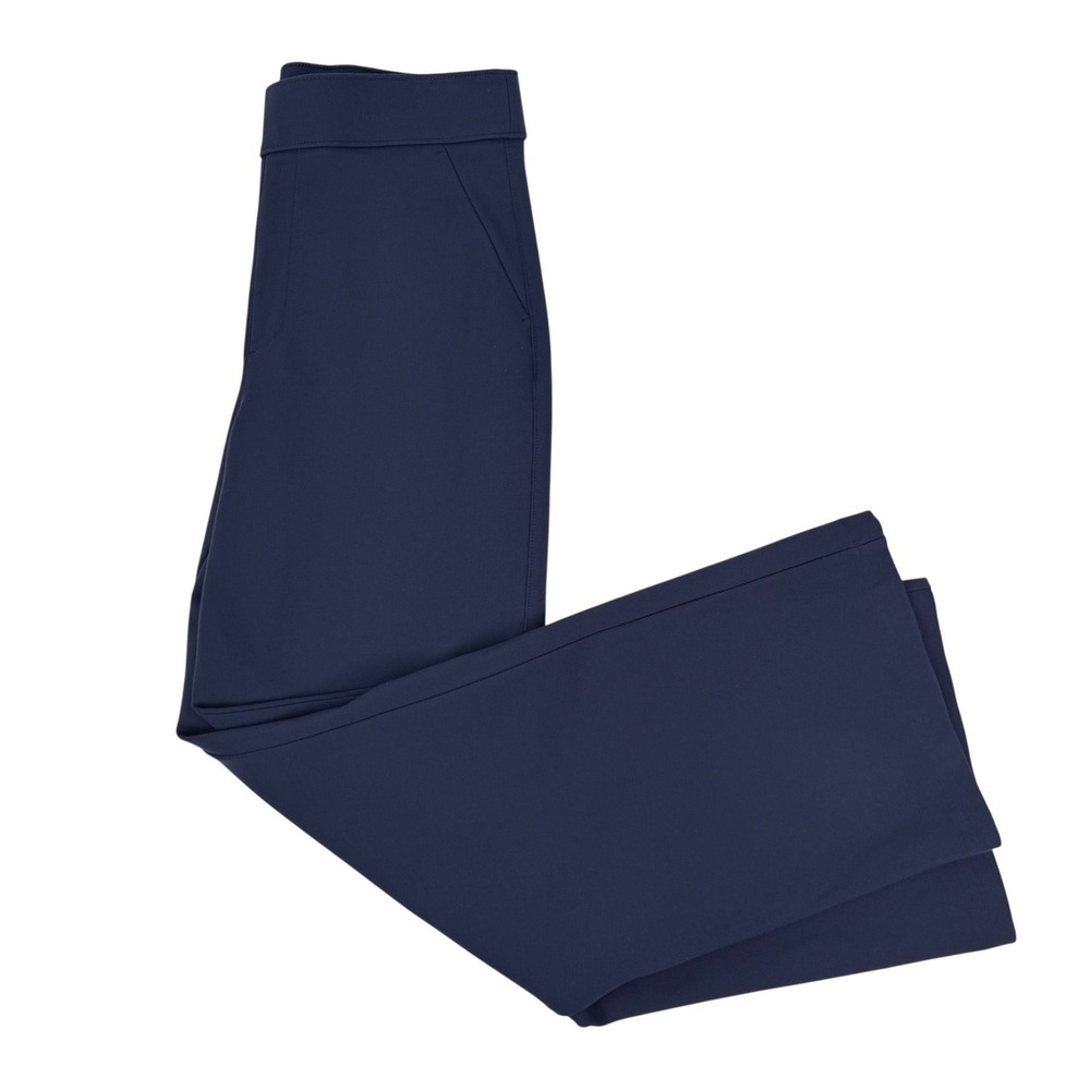 Splendid Womens Navy Blue Wide Leg Stretch Ponte Trousers Pants Size M 1806643
